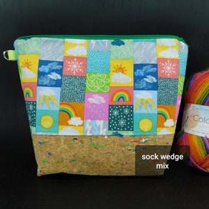 S/DPN Bolsa del proyecto Whatever the Weather para tejer/ganchillo/manualidades
