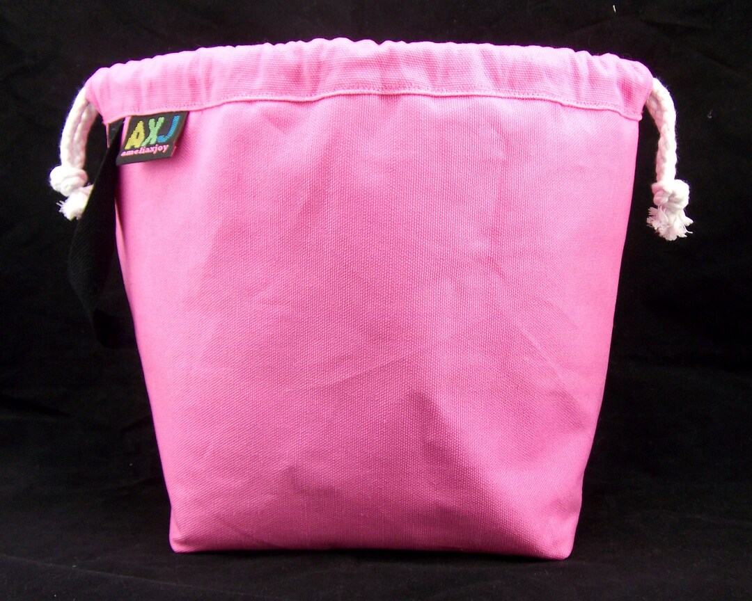 Plain Canvas Project Bag for Knitting Crochet Crafts Etsy