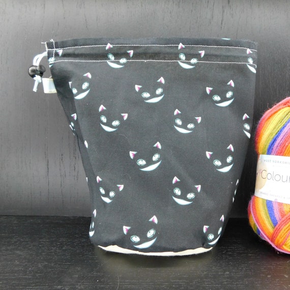 R M S W Cheshire Cat Project Bag For Knitting Crochet Crafts Etsy R M S W Cheshire Cat Project Bag For Knitting Crochet Crafts Etsy