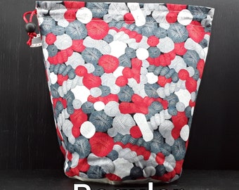 R/M/S/W Balls! project bag for knitting/crochet/crafts