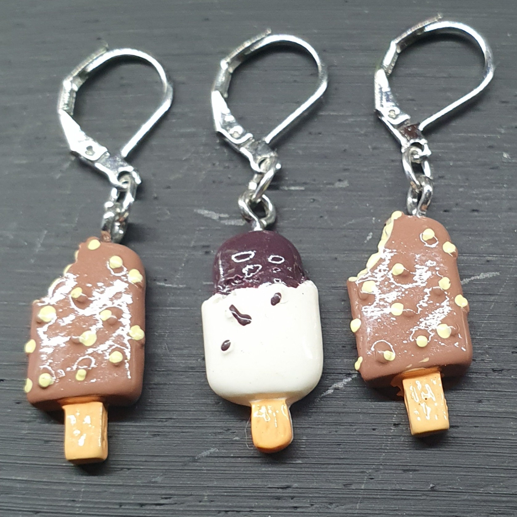 Ice lolly stitch marker, progress keeper, stitch saver for knitting and crochet