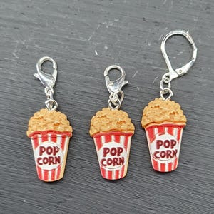 Popcorn stitch marker, progress keeper, stitch saver for knitting and crochet