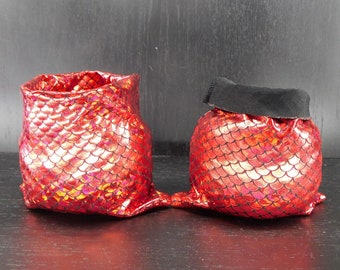 Red Dragon / Mermaid egg yarn cake cover yarn sock yarn cosy