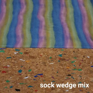 R/M/S/W Wavy Rainbows projecttas voor het breien van haakwerk