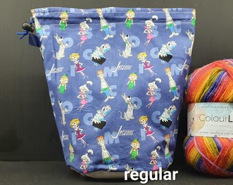 Regular only The Jetsons project bag for knitting/crochet/crafts