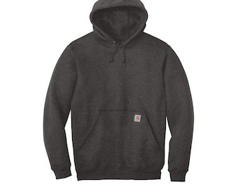 Custom Carhartt Hoodie | Personalized Workwear | Logo Work Hooded Sweatshirt | Embroidered Shirt | Men's Construction Tee