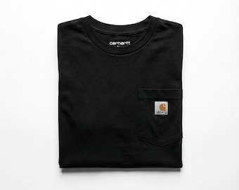 Custom Carhartt Shirt | Personalized Workwear | Logo Work Shirt | Embroidered Pocket T-Shirt | Men's Construction Tee