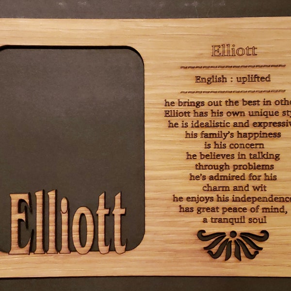 Wooden Name Insert Picture Frame Etsy Ireland