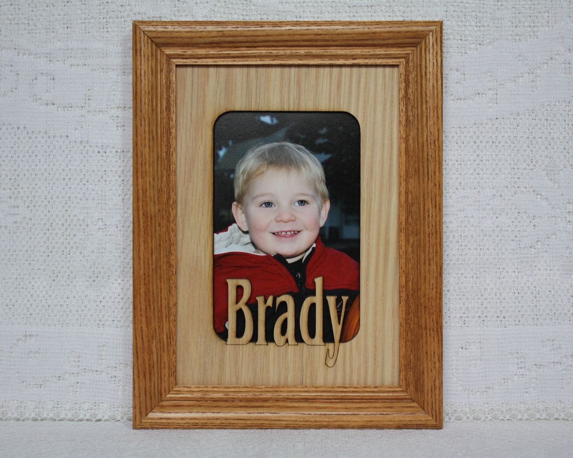 8x10 Name Frame Personalized Picture Frame Mat insert for Etsy