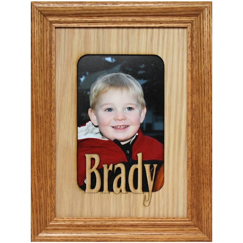 5x7 Name Frame Personalized Picture Frames Mats Insert for - Etsy