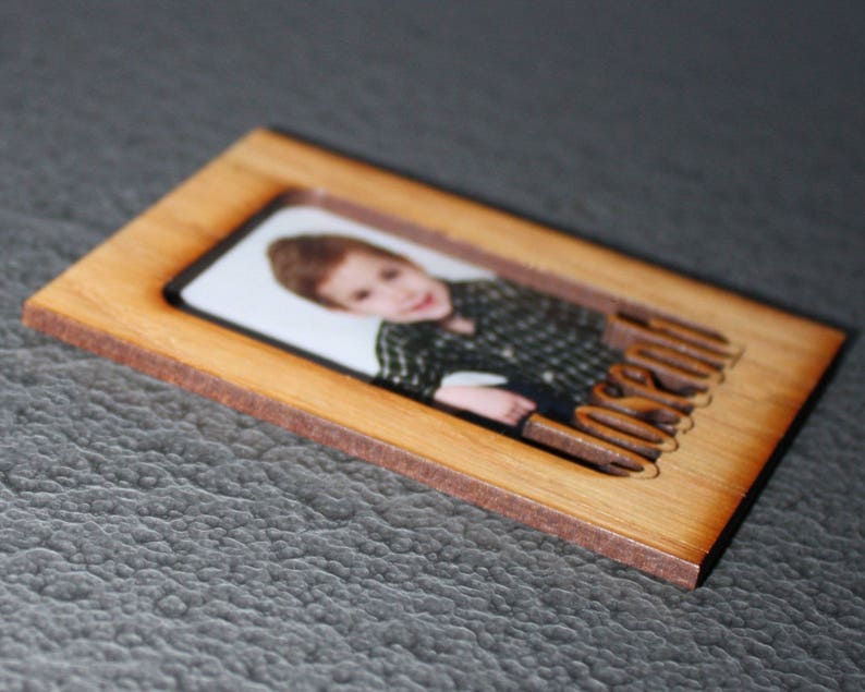 Refrigerator Personalized Picture Frame Etsy