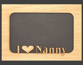 5x7 I Love Nanny mat insert for picture frame – Nanny gift, Gifts for Nanny, Grandparent gifts, Grandkids, Grandchildren