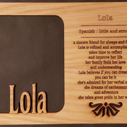 5x7 Name Meaning Mattes Insert for 5x7 Picture Frames NO FRAME Etsy