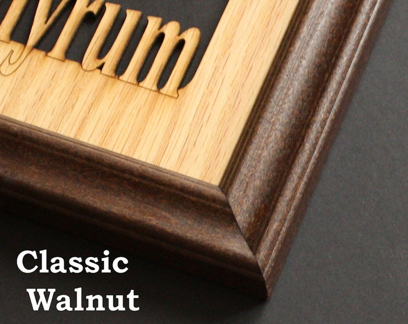 5x7 Name Frame Personalized Picture Frames Name Mat Holds 3 Etsy