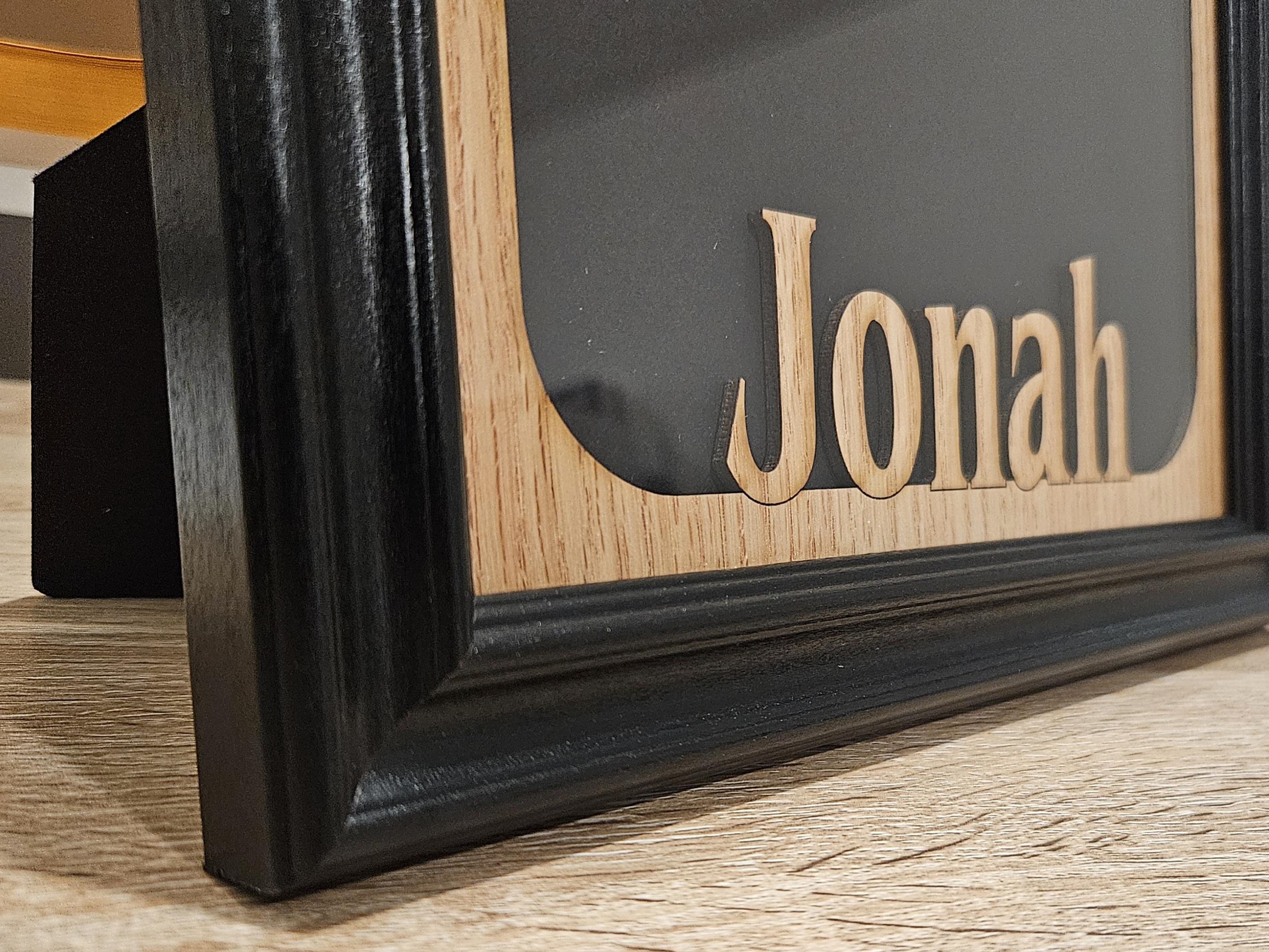 Personalized Name Frame 8x10 – Custom Picture Frame With Engraved Mat ...