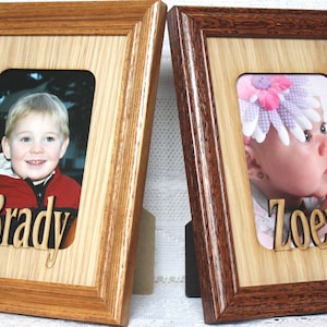 Personalized Name Frame 5x7 – Custom Picture Frame with Engraved Mat, Grandparents Gift, Treasured Keepsake, Frame of a Lifetime