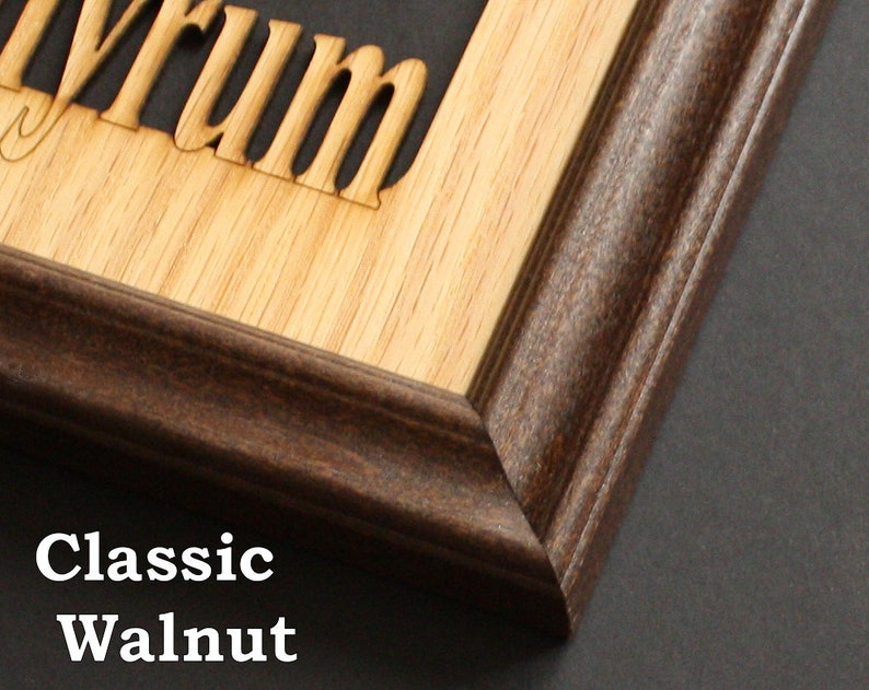 5x7 Name Frame Personalized Picture Frames 5x7 Mats Inserts Etsy