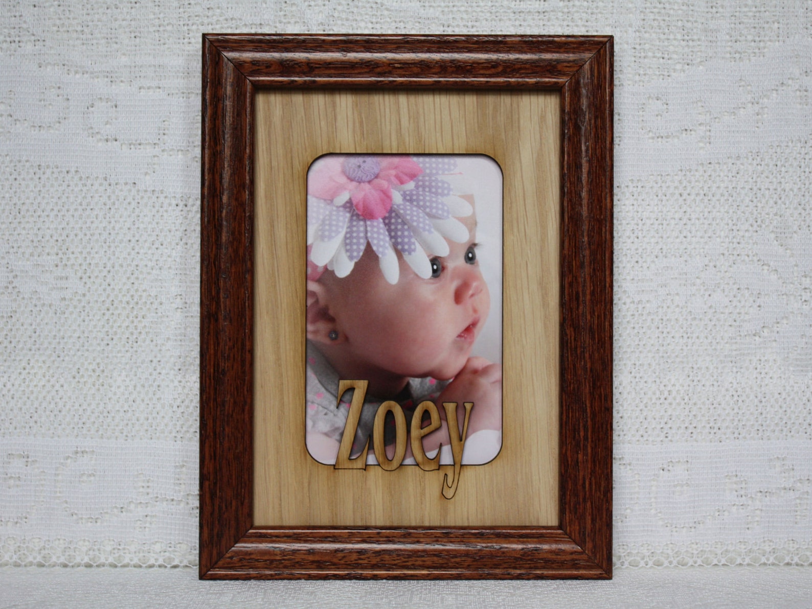 5x7 Name Frame Personalized Picture Frames Mats insert for Etsy