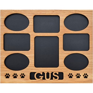 11x14 Dog Picture Frame Personalized with Dog&#39;s Name - Dog Name Frame - Dog Paws - Dog Photo Frame - Pet Gift - Pet Memorial - Pet Frame