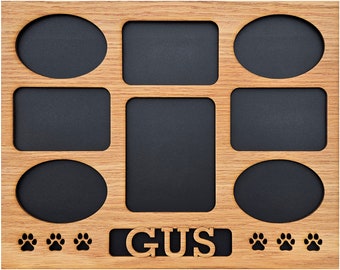 11x14 Dog Picture Frame Personalized with Dog's Name - Dog Name Frame - Dog Paws - Dog Photo Frame - Pet Gift - Pet Memorial - Pet Frame