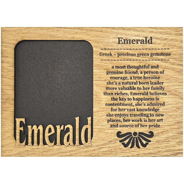 5x7 Name Meaning Mattes Insert for 5x7 Picture Frames NO FRAME INCLUDED Engraved Baby Gifts First Baby Gifts Meanings of Names Wood Mats