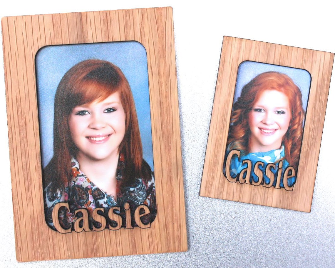 Refrigerator Personalized Picture Frame Etsy