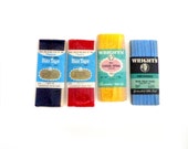 Bias Tape - Wrights -Vintage Sewing Notions - Trim and Findings - Red Yellow Blue