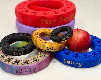 Personalised Spinner Fidget Toy – 3D Printed Sensory Toy, Custom Name Embossed