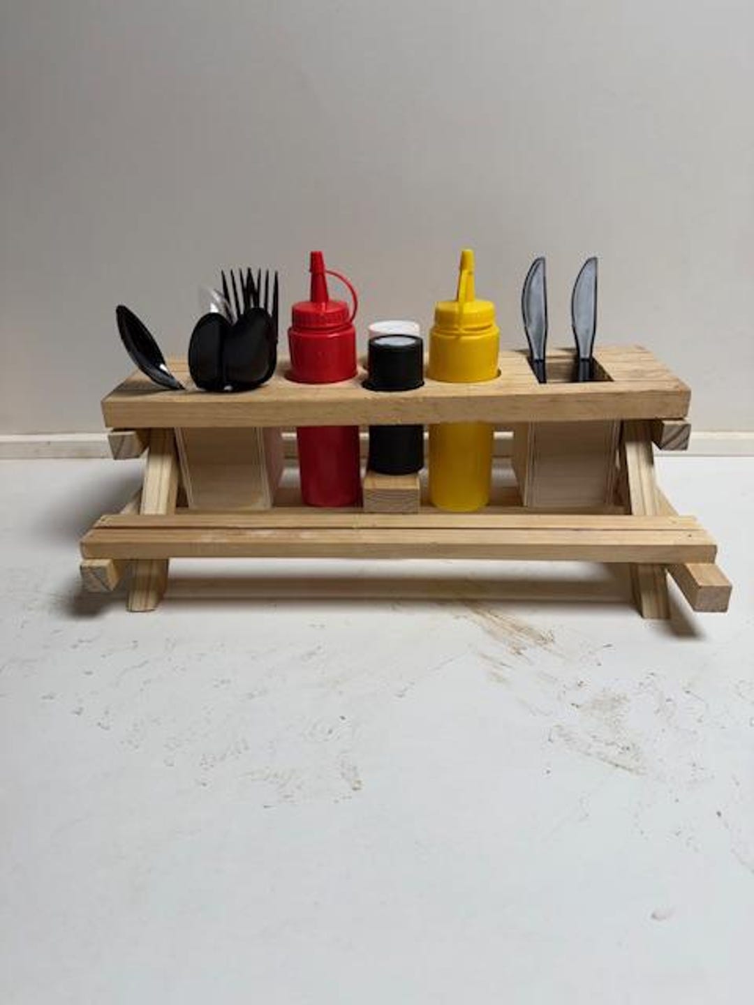 Platic Table Condiments Condiment Picnic Table - Etsy