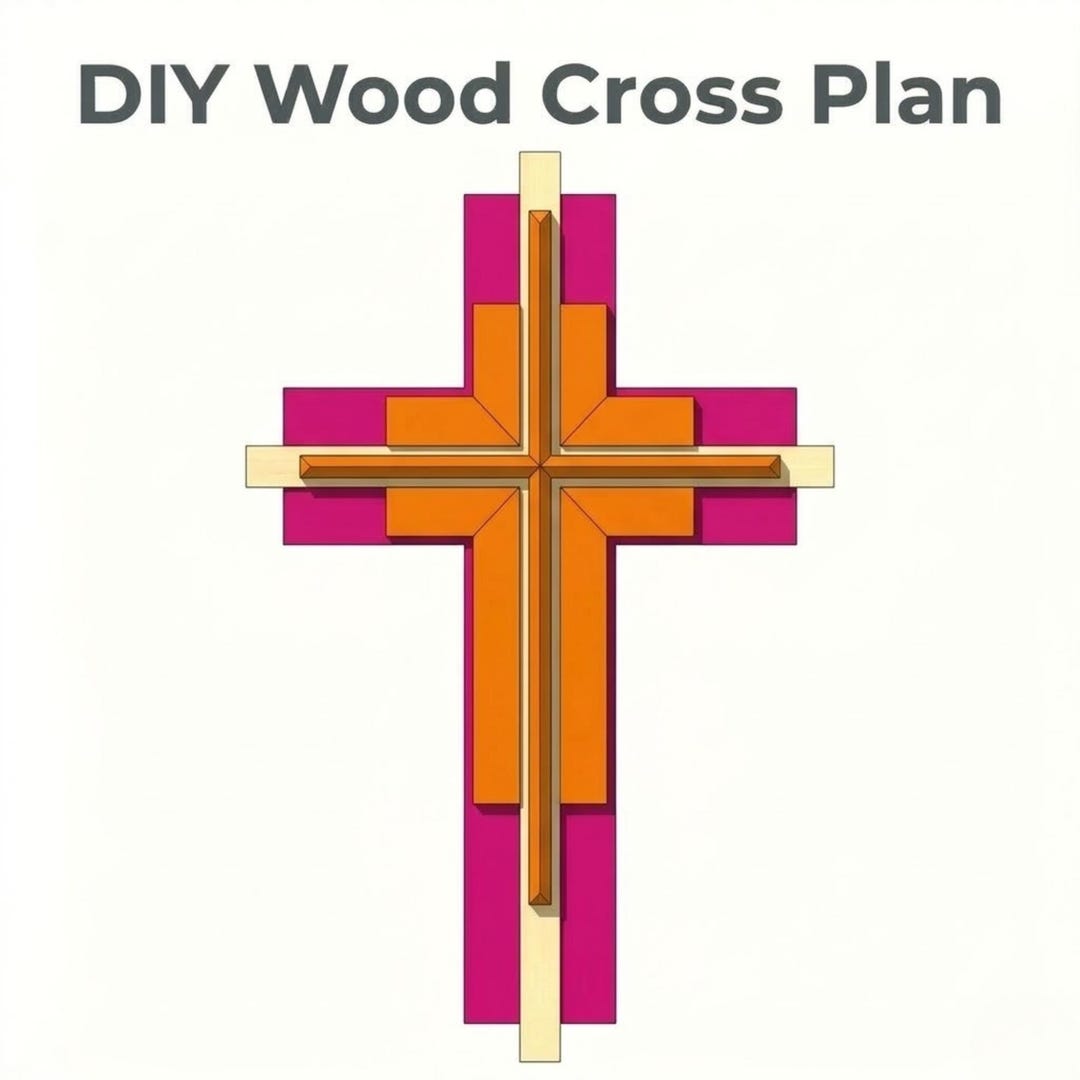 DIY Wooden Cross Build Plans | Rustic Christian Woodworking Project ...