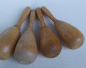 4 Vintage wood egg sock darner
