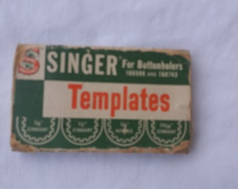 Vintage  Singer Templates for Buttonholer