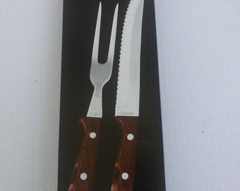 Vintage Carvel Hall 2-Piece Carving Set