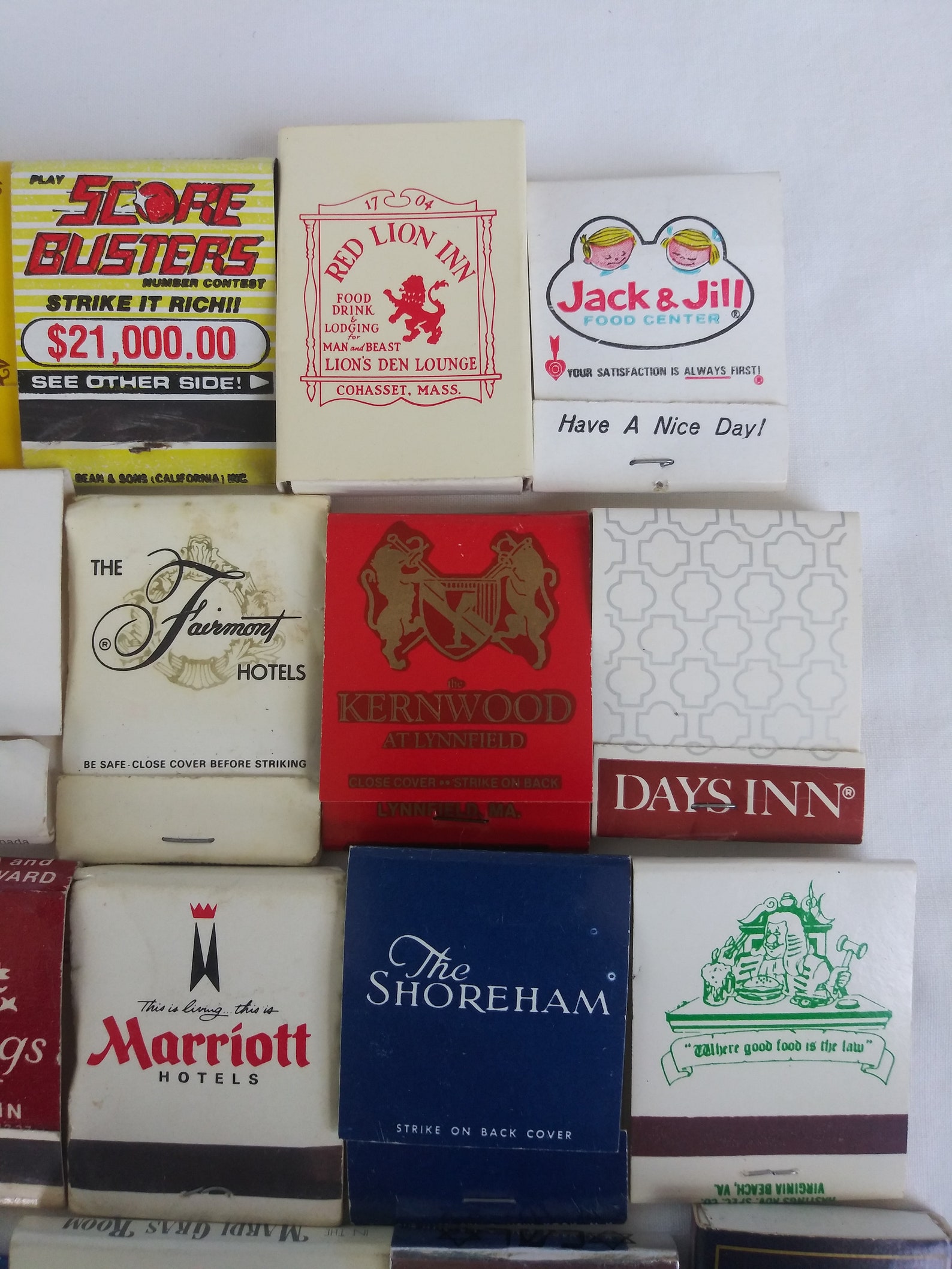 Vintage matchbooks and matchbox Set of 30 match books hotels Etsy