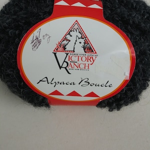 1 ball Victory Ranch yarn Alpaca boucle