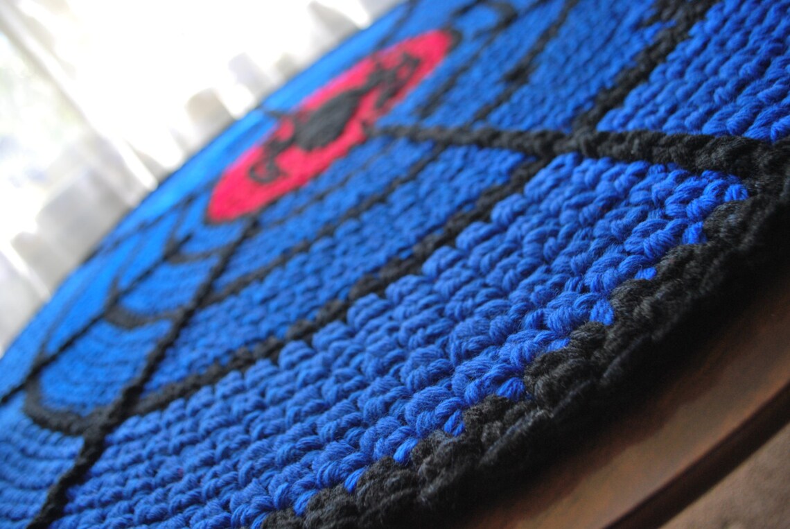 Spider Handmade Circle Rug - Etsy
