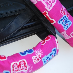 Luggage Handle Wrap Set of 2,Barbie blue,red,pink
