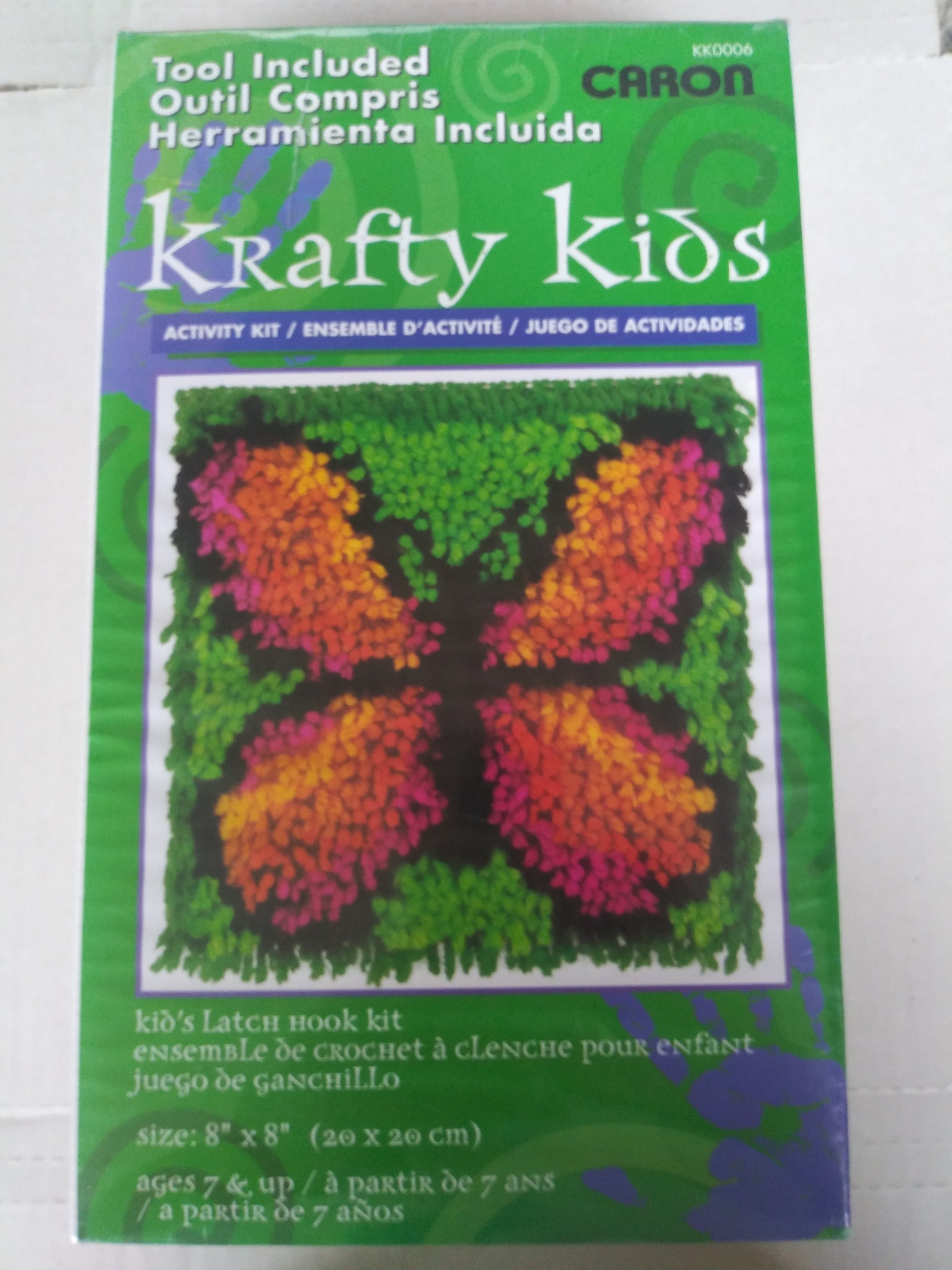 Caron Krafty Kids Butterfly Latch Hook Kit 