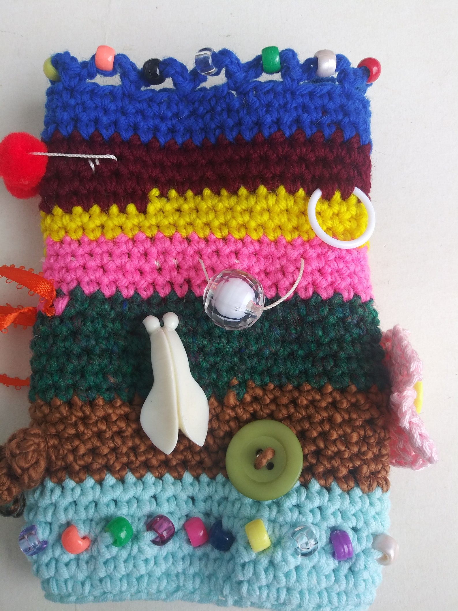 Knitted Fidget Muff Sensory Muff for Dementia Etsy