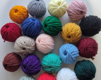 DESTASH YARN - 20 balls mix multicolor colors 500 yards