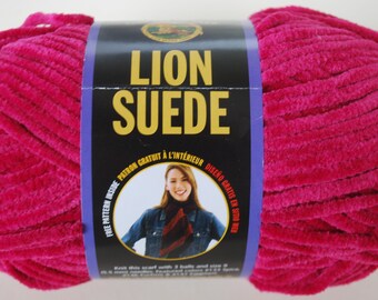 1 skein Lion Suede Lion Brand Yarn Rose