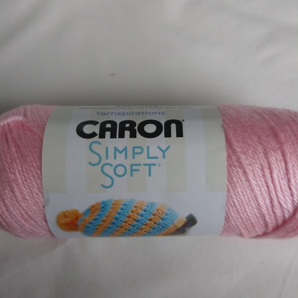 1 skein Caron Simply Soft yarn /Soft Pink