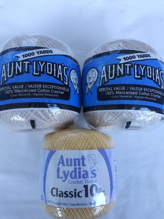 Coats And Clark Aunt Lydia's Crochet Cotton Thread - Size 10 - 1000-yard -  White - Craft Warehouse