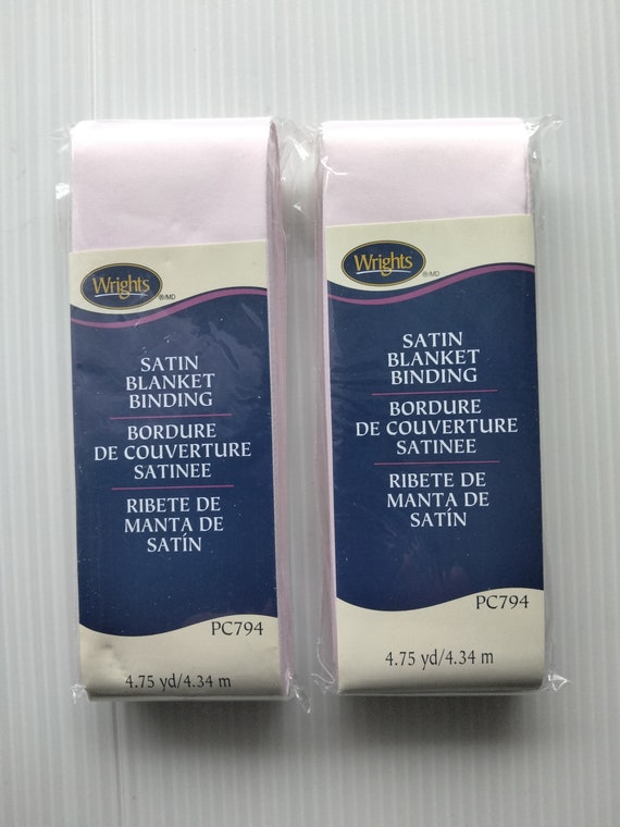 Set of 2 Packages Wrights Satin Blanket Binding light Pink Etsy Canada