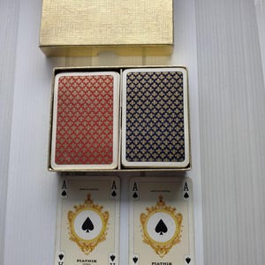 Vintage PIATNIK VIENNA Playing Cards Made in Austria,2 Decks