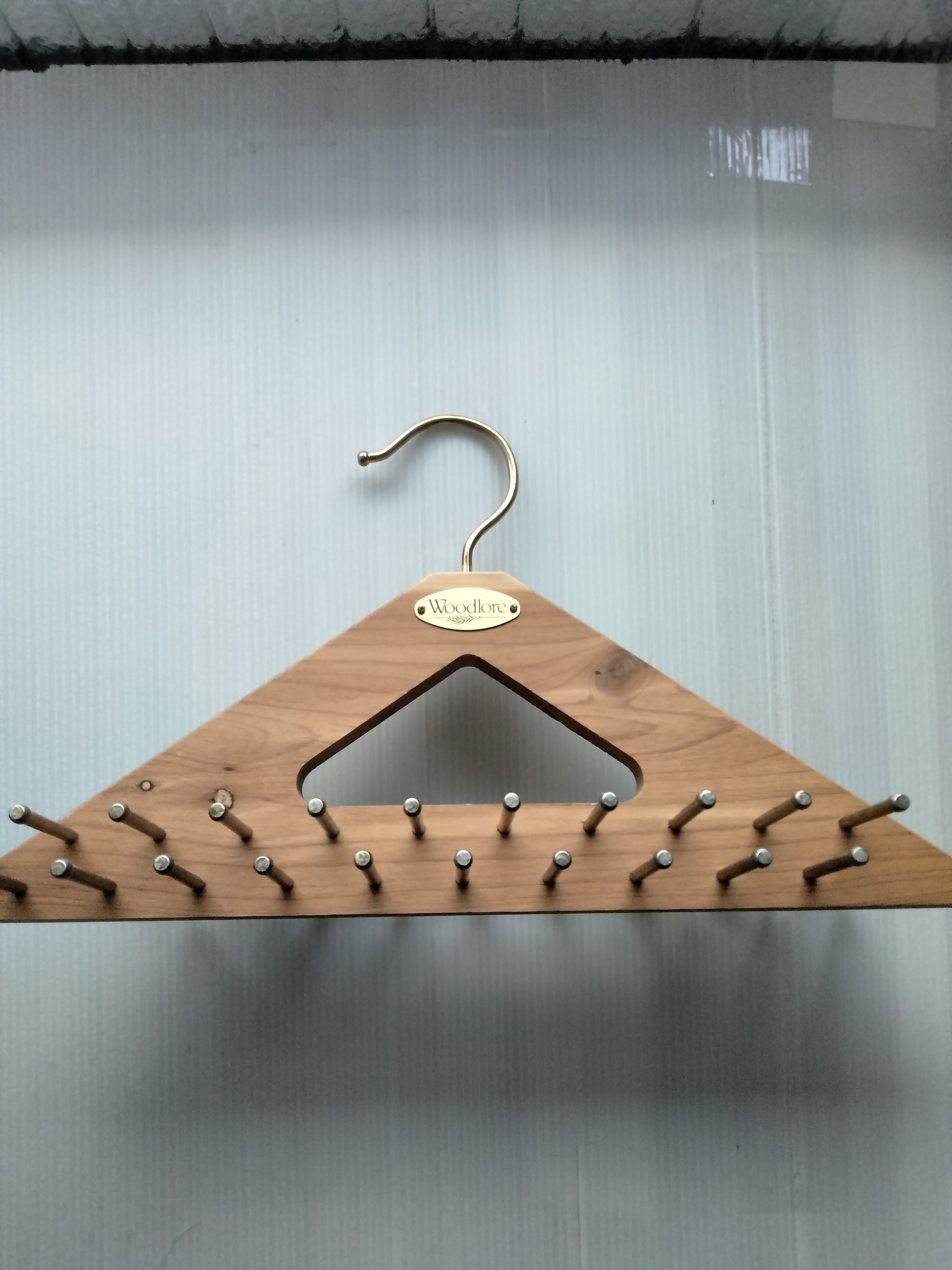 Wood tie hanger sale