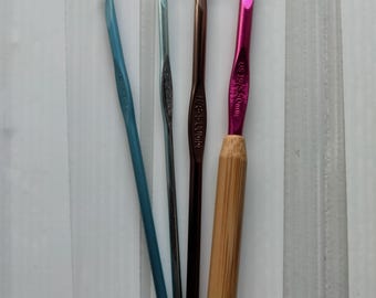 Lot De 3 Cerceaux à Broder Anciens Susan Bates – Bois, Point De Croix Et Crochet