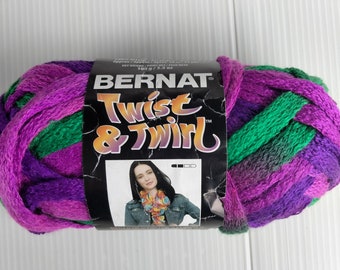 1 skeins Bernat Twist & Twirl Yarn Jazzberry