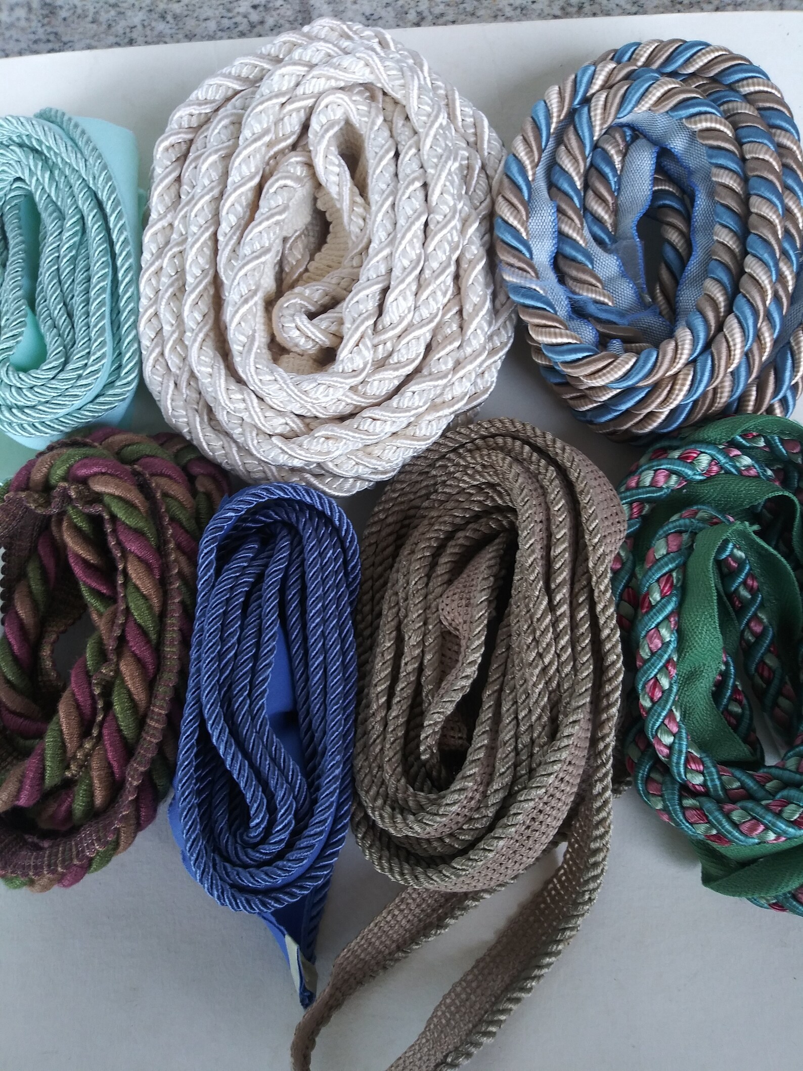 20 Yard Lot of Assorted Rope Trims destash Etsy.de