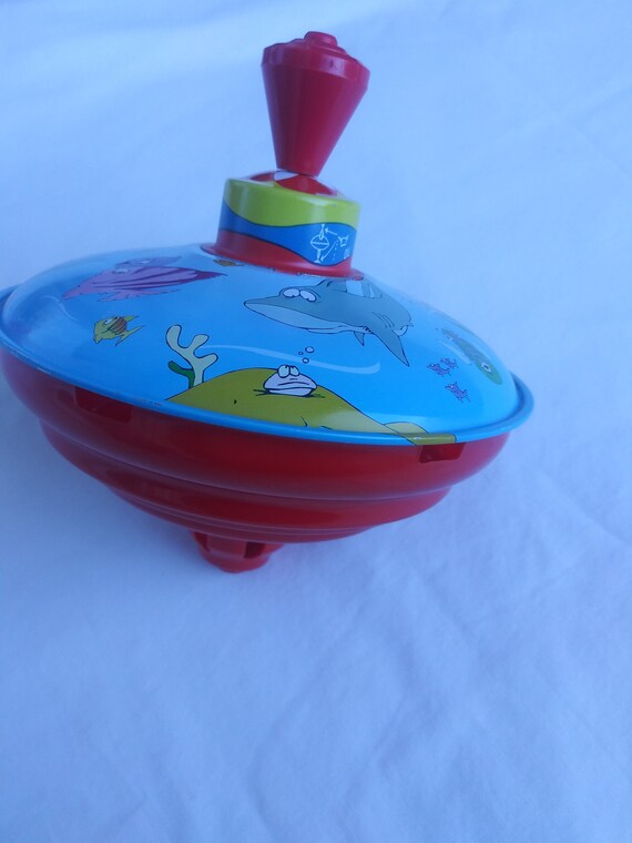 Vintage Metal Whirligig Toy Kid Toy Etsy